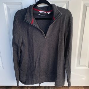 Calvin Klein Classic Quarter-Zip, Gray, Size (L)